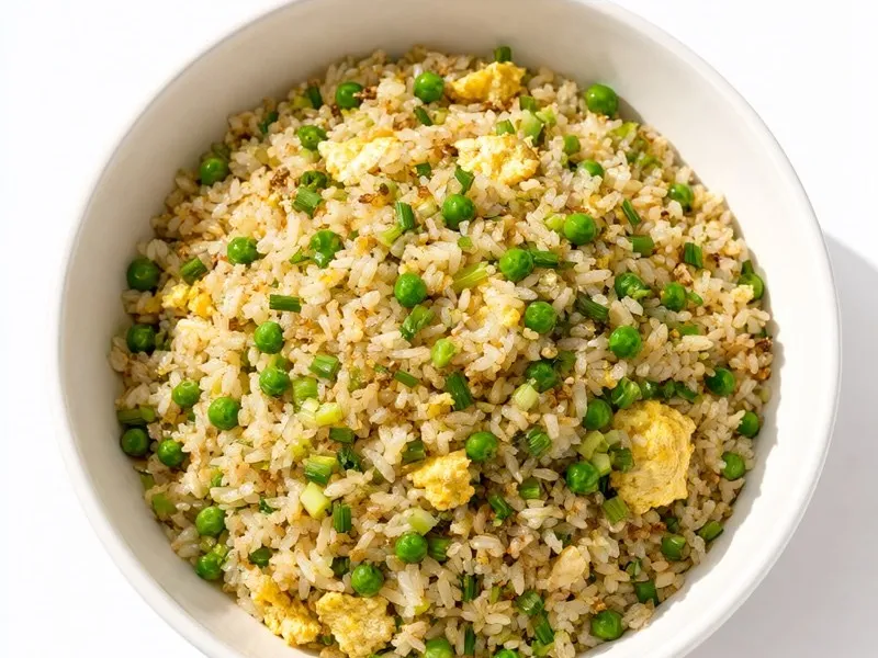 Egg Fried Rice From Last Night's Leftovers