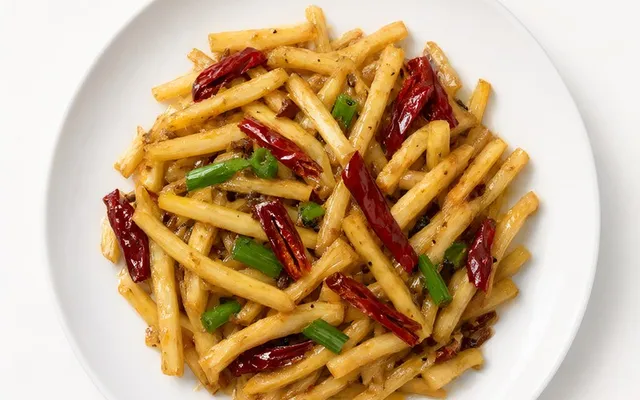 Hot and Sour Potato Shreds: 20 Minutes, No Oven