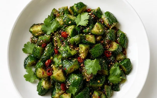 Smashed Cucumber Salad: 10 Minutes, No Cooking